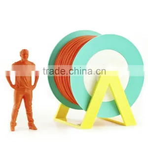 Pla 3d Printer Material Dark Orange Filament With the New Spool Convertible Into a Coat Hanger. Spool Holder Included. thumbnail-1