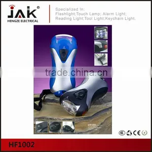 Ninghai Rechargeable Led Torch Light Dynamo Flashlight Led Torch Cracking Torch Emergency Light thumbnail-1