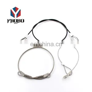 Exquisite Workmanship Keys Colored Stainless Steel Rope Thin Wire Key Ring With Screw thumbnail-5