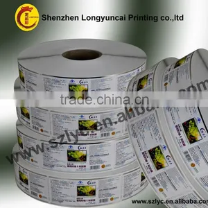 China OEM Printing Factory Glossy Adhesive Sticker Labels With Cheap Price thumbnail-1