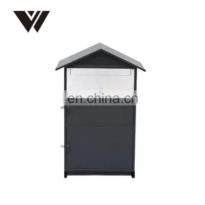 Waterproof Wall Mounted Letterbox Door Home Wooden Parcel Mailing Box Safe Wall Post Box thumbnail-5