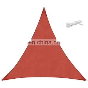 Large 16*12ft Sand HDPE Square Sun Shade Sail Canopy 98% UV Block Outdoor Patio Garden With Hardware Kit thumbnail-1
