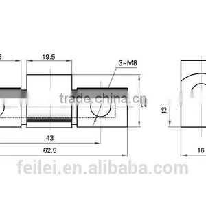 Zinc Plated Hinge With Metal Material thumbnail-5