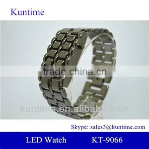 Iron Samurai Lava Blue Led Watch Metal Suit thumbnail-1
