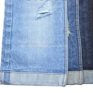 14.4oz Men Selvedge Jeans Cotton Material Cotton Denim Jeans Fabric W387139 thumbnail-4