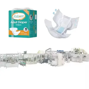 Full Servo Adult Diaper Production Line, Adult Diaper Making Machine Automatic, Adult Diaper Machine With Packing Machine thumbnail-2