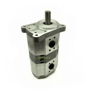TIMEWAY Hydraulic Tandem Gear Pump CBQLQB-F532-F532-CFH Double Gear Oil Pump CBQLQB Series Spline Shaft 6Teeth thumbnail-6