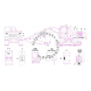 SANY Excavator Parts Manual SY75C SY50U SY16C Genuine Spare Parts Catalogue OEM Replacement thumbnail-1