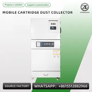 Mobile Cartridge Dust Collector Industrial Pulse Jet Dust Remover Welding Fume Purifier thumbnail-1