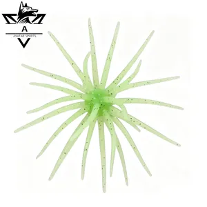 High Visibility Natural Eco-Friendly Soft Material Sea Urchin Fullcast Creature Fishing Baits thumbnail-4