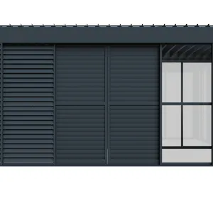 ALUX 3 × 4 m Single-Zone Manual Steel Louvered Pergola With Adjustable Roof thumbnail-2
