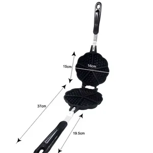 C11-WM5021 Manufacturer Easy Take Cast Iron Gas Waffle Makers For Camping thumbnail-5