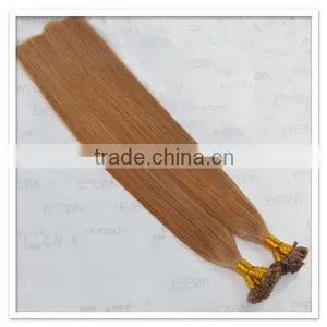 Wholesale European Flat Tipped Fusion Hair Extension Bun Hairpieces thumbnail-3