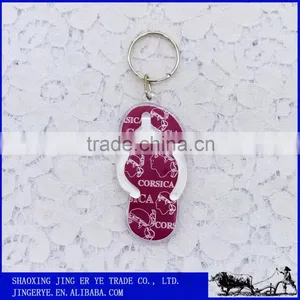 Customized Floating Flip Flop Plastic Key Chain thumbnail-3