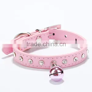Cat Dog Chain Pet Supplies Single Diamond Bells Pet Collar thumbnail-3