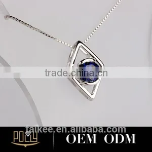Popular Lady Silver Pendant Fancy Owl Necklace thumbnail-5