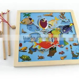 Wooden Fishing Game Puzzle Toys for Kids thumbnail-1