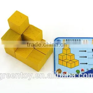 Wooden Educational Toy Blocks Wooden Cubes thumbnail-3
