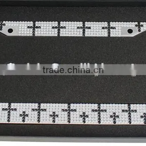 Rhinestone Bling Car License Plate Frame thumbnail-1