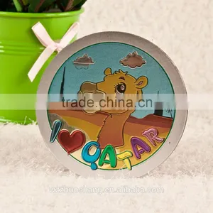 Custom Fine High Quality QATAR Aluminum Foil Fridge Magnets thumbnail-1