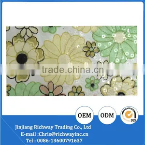 Colorful Pretty Sequin and Beaded Tulle Fabric thumbnail-1