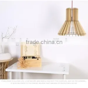 LED Pendant Light JK-8005B-15 Hotel Modern Wood Pendant Light thumbnail-1