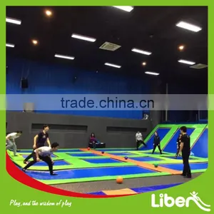 With Spider Tower Blue Color Safe High Quality Big Commercial Trampoline For Adults Indoor Trampoline Park thumbnail-3