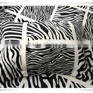 3 Pcs 100% Polyester Flannel/coral Fleece Blanket/throw With Zebra Pattern thumbnail-2