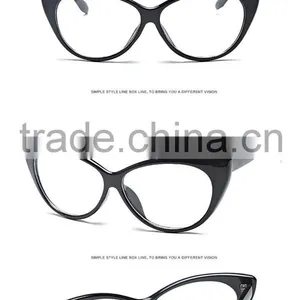 Fashion Cat Eyes Shape Clear Lens Glasses Eyewear for Men Women thumbnail-2