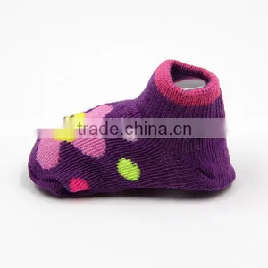 Comfortable Colorful Flower Jacquard Cotton Baby Socks in China thumbnail-3