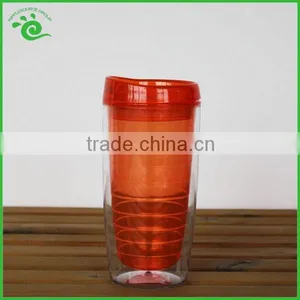 Double Wall Tritan Plastic Cup With Lid thumbnail-5