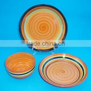 Round Hand Painted Porcelain Dinner Set, Wholesale Fine Porcelain Dinner Set thumbnail-5