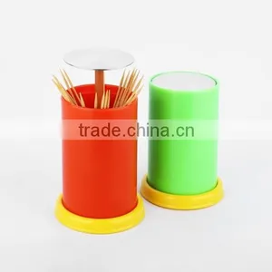 New Household Items Made China Automatic Stainless Steel Toothpick Holder thumbnail-2