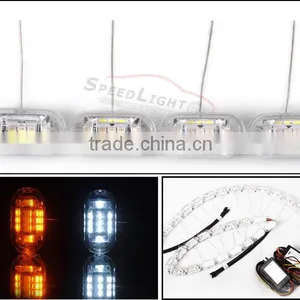 SpeedLight 2015 New Products 12V 24V 16W Crystal Flexible LED Daytime Running Lights With Turn Signal Function thumbnail-4