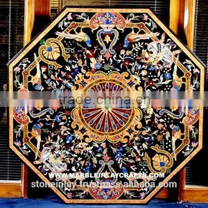 Marfble Table Top, Marble Table Inlay Top, Decorative Marble Tables thumbnail-1