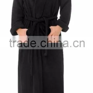 Wholesale Soft Warm Mens' Fleece Cotton Bathrobe thumbnail-3