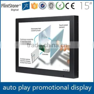 FlintStone 15 Inch LCD Kiosk Touch ad Screen, Digital Kiosk Advertising Player, Digital Kiosk Advertising Player thumbnail-3