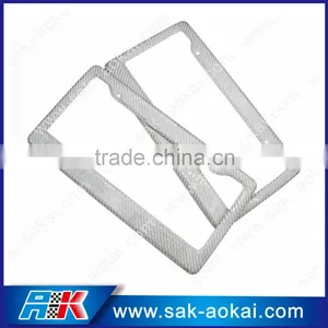 Real Carbon Fiber Car Plate Frame US Standard License thumbnail-1