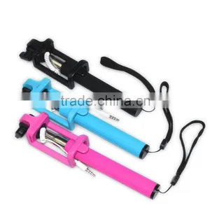 Monopod With Mobile Phone Holder and Built-in Shutter Release thumbnail-1