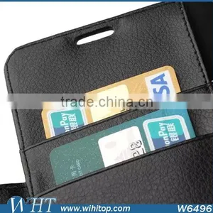 Luxury Litchi Grain Mobile Card Holder Wallet Leather Flip Case for LG G4 thumbnail-3