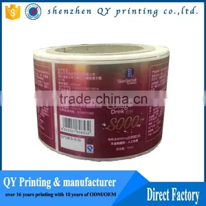 Custom Printed Waterproof Sticker Adhesive Food Label thumbnail-1