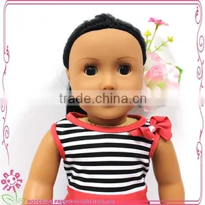 Simple Doll Dress Clothes 100% Cotton ONSALE Striped Outfit for 18 Inch Dolls thumbnail-4