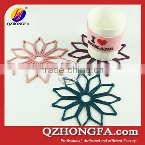 Hollow Durable Heat Resistant Eco-friendly Silicone Coaster thumbnail-3