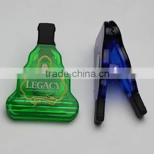Plastic Light Bulb Shape Magnetic Clip, Plastic Power Clip, Promotional Magnetic Power Clip, PTMC032 thumbnail-1