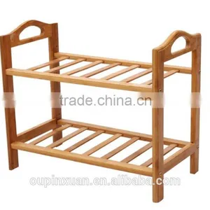 Pure Nature Bamboo Handmade Shoe Rack,Bamboo 4-tiers Shoe Rack for Shoes Showroom thumbnail-2
