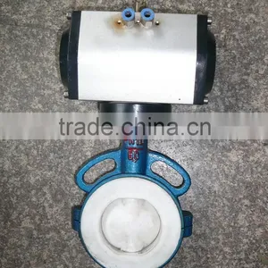 Butterfly Valves With Pneumatic Actuator D71X-10/16 Used for Water Pipeline thumbnail-5