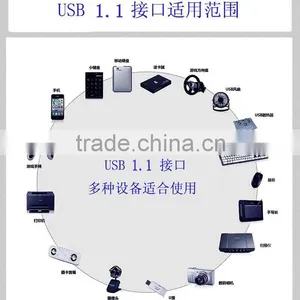 USB 4port Slim Hub Usb 1.1 Transparent Hub thumbnail-4
