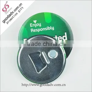 2015 Custom Novelty Round Shape Fridge Magnet Bottle Opener thumbnail-1