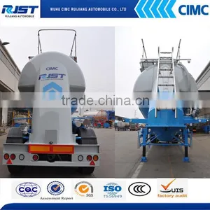 CIMC Aluminum Alloy Vertical Powder Tank Semi Trailer/powder Tank Trailer/bulk Cement Tank Trailer thumbnail-2