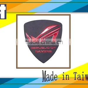 Promotional Car Aluminum Van Dyke Brown Vermilion Classical Brand Epoxy Sticker thumbnail-3